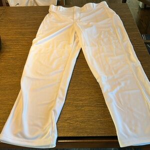 Champro White Baseball Pants Open Bottom Large New